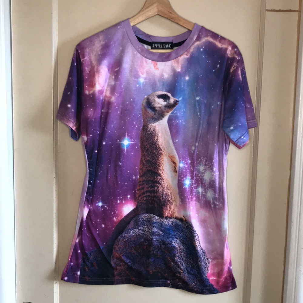 1991inc galaxy meercat short sleeve tee